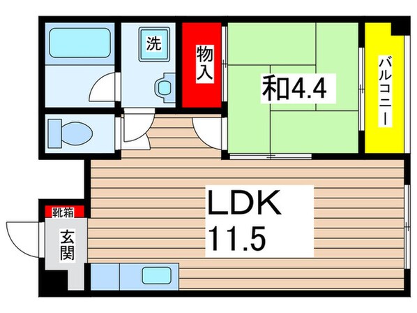 ＡＪＵ稲城の物件間取画像